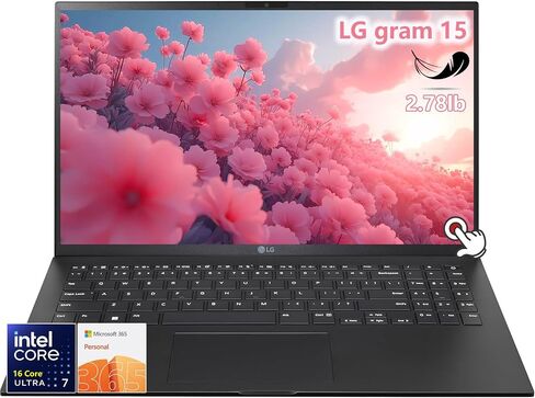 كمبيوتر محمول LG gram بشاشة لمس 16 بوصة 2024 - Intel Evo Core i7-1360P - شاشة WQXGA IPS - Windows 11 Pro - قلم ستايلس - ذاكرة الوصول العشوائي 16 جيجابايت - 2 تيرابايت PCIe SSD - لوحة مفاتيح بإضاءة خلفية - كمبيوتر محمول للأعمال in Saudi Arabia