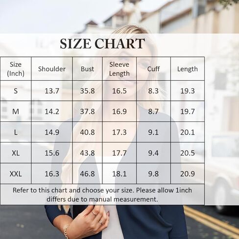 Women's Shrug Sweaters 3/4 Sleeve Cropped Cardigan Trendy Casual Open Front Jacket Coats in Kuwait