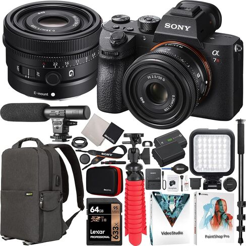 Sony a7R III Full Frame Mirrorless Camera Body ILCE-7RM3A/B Bundle with Tamron 28-75mm F2.8 Di III VXD G2 Lens A063 + Deco Gear Bag + Extra Battery & Dual Charger+ 64GB Card+ Tripod & Kit Accessories in Saudi Arabia