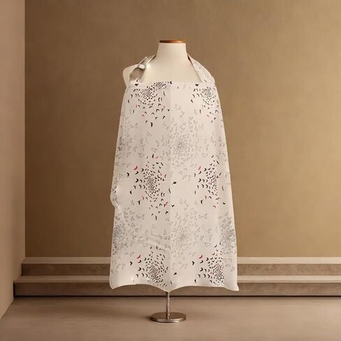 Breastfeeding Cover with Vintage Floral Design, 100% Cotton Nursing Cover in Saudi Arabia
