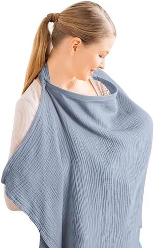 Breastfeeding Cover with Vintage Floral Design, 100% Cotton Nursing Cover in Saudi Arabia