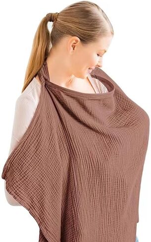 Breastfeeding Cover with Vintage Floral Design, 100% Cotton Nursing Cover in Saudi Arabia