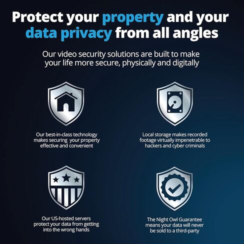 كاميرا Night Owl خالية من الأسلاك بدقة 2K HD للردع الداخلي/الخارجي مع صوت ثنائي الاتجاه in Kuwait