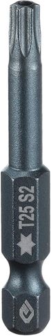 HARFINGTON T27 Torx Screwdriver Bit 1/4" Hex Shank 2" Long S2 Steel Magnetic 6 Point Screw Driver Bits Industrial Grade Tamper Proof Star Drill Bits with Hole Torx Head in Saudi Arabia