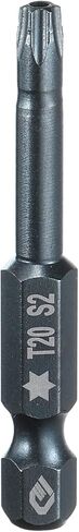 HARFINGTON T27 Torx Screwdriver Bit 1/4" Hex Shank 2" Long S2 Steel Magnetic 6 Point Screw Driver Bits Industrial Grade Tamper Proof Star Drill Bits with Hole Torx Head in Saudi Arabia