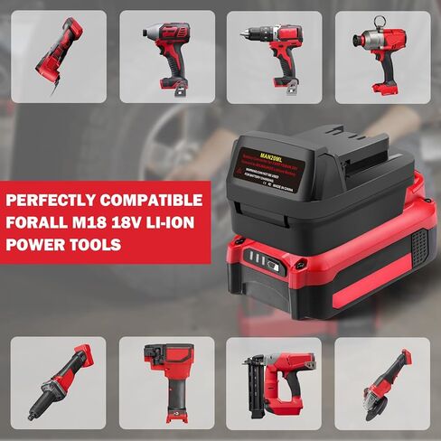 لاستخدام V20 لأدوات Milwaukee M18 18V اللاسلكية، لبطارية Craftsman 20V تحويل إلى بطارية Milwaukee M-18 48-11-1812 48-11-1850 48-11-1852 48-11-1862 لبطارية أدوات الطاقة اللاسلكية in Kuwait