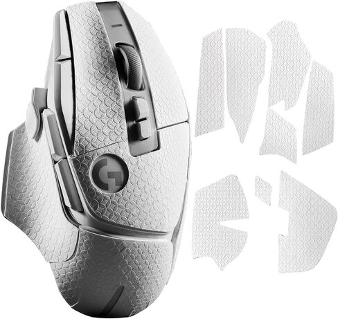 Sweat-Resistant Mouse Grip Tape for Logitech G502X Mouse Sticker for G502X Anti-Slip Skin Pre-Cut Decals(White) in Saudi Arabia
