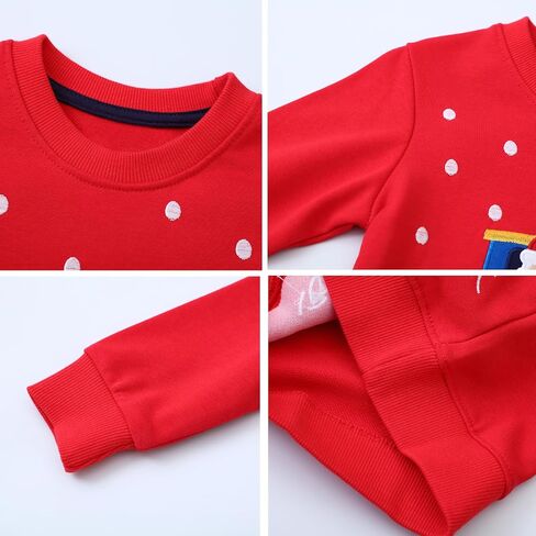 B&G-KID Toddler Boys Crewneck Sweatshirts Christmas Kids Excavator Long Sleeve Pullover Casual Santa Tops Clothes 2-7T. in Saudi Arabia