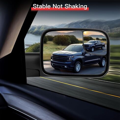 Towing Mirrors Fit for Dodge for Ram 1500/2500/3500 1998-2002 Replace Power Adjusted, Heated Function, Manual Folding & Flip Up w/Black Housing Tow Mirrors in Saudi Arabia