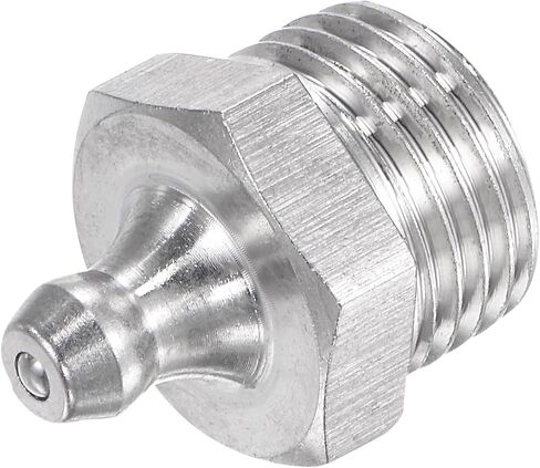 uxcell 6Pcs Metric Stainless Steel Straight Grease Fitting M10 x 1.5mm Thread Hydraulic Grease Fitting Accessories in Saudi Arabia