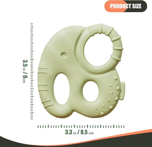 Baby Teething Toys for Babies 0-6 Months, Baby Teethers for Babies 3-6 6-12 Months Silicone Baby Chew Toys Gifts for Must Haves, BPA Free Elephant in Saudi Arabia