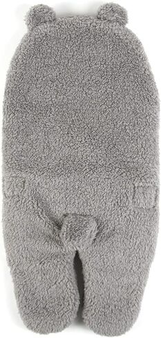 Tadpoles Super Soft Plush Sherpa Swaddle Wrap for Babies - Grey Microfiber Blanket Provides Warmth & Comfort for Stroller, Car Seat or Crib in Saudi Arabia