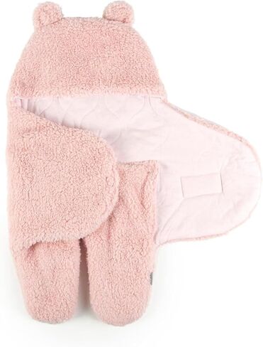 Tadpoles Super Soft Plush Sherpa Swaddle Wrap for Babies - Grey Microfiber Blanket Provides Warmth & Comfort for Stroller, Car Seat or Crib in Saudi Arabia