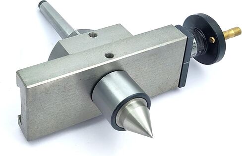 A.D. International New Taper Turning Attachment with Revolving Live Center for Off-setting Lathe's Tailstock Metric (MORSE TAPER 2MT) in Saudi Arabia