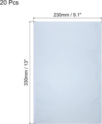 MECCANIXITY 20Pcs Anti Static Bags ESD Shielding Bag Flat Open Top Anti Static Bag for Electronic Devices 8.3x9.4 Inch(210 * 240mm) in Saudi Arabia