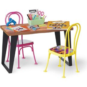 American Girl World by Us The Community Center Table & Chairs Set