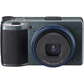 2022 Ricoh GR IIIx Urban Edition, Metallic Gray with Navy Blue, Digital Compact Camera with 24MP APS-C Size CMOS Sensor, (in The 35mm Format) Renewed Premium