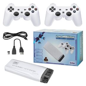 DOLSAO Newest 20000+ games Retro Game Console Video Gaming: 64G HDMI Game Stick 4K Mini Nes Classic Edition Game System Emulator Consola De Videojuegos 2.4G Wireless Plug and Play Video Games for TV