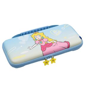 HORI Slim Tough Pouch (City Pop Peach) Carrying Case for Nintendo Switch - Officially Licensed by Nintendo