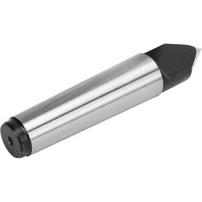 MT3 Morse Taper Dead Center Top Tip, Half Notched Taper Lathes 60 Degree Point Live Center CNC Milling Lathes Tool, High Carbon Steel Material