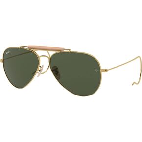 Ray-Ban RB3030 Outdoorsman I Sunglasses + Vision Group Accessories Bundle (Black/Crystal Green (L9500))