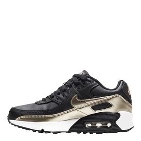 Nike Youth Air Max 90 LTR GS CD6864 008 Black/Metallic Gold - Size 3.5Y