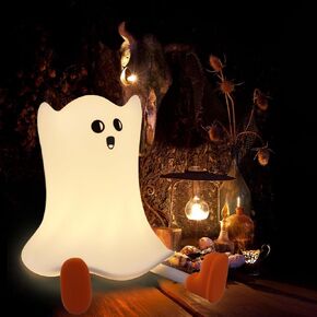 Duck Night Light for Kids Warm Color Sleep Nightlight for Baby Nursery Toddler Silicone Squishy Tap Light Rechargeable 3 Level Dimmable Cordless Light Lamp Cute Animal Lamp for Kids Room Decor