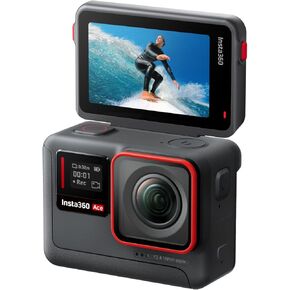 Insta360 Ace Standard Bundle- 4K120fps Waterproof Action Camera, 1/2" Sensor with AI Noise Reduction, Active HDR Video, 48MP Photos, 2.4" Flip Screen, Easy Magnetic Mounting & Advanced AI Features.
