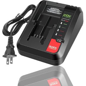 【Fast Charger PCC692L 】 for Porter-Cable 20V Lithium Battery PCC685L PCC680L PCC681L PCC682L，for Black Decker 20V Lithium Battery LBXR20 LBX4020... Replacement Charger LCS1620 PCC691L BDCAC202B...
