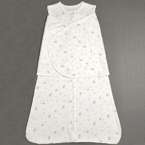 Baby Split Swaddle Cotton Sack Sleepsack Wearable Blanket for Boys and Girls, 4 Season, 3-6 Months (Grey)