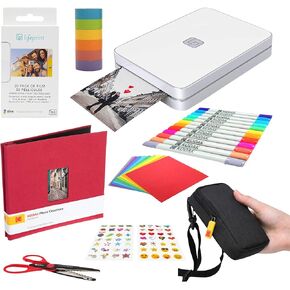 Lifeprint 2x3 Portable Photo and Video Printer (White) Scrapbook Edition