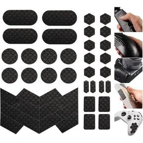 Sweat-Resistant Universal Grip Tape Anti-Slip Durable Mouse Sticker for Gaming Mouse DIY Skin Decals Pattern C (Black)