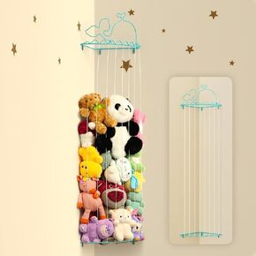 Stuffed Animal Storage,Stuffed Animal Holder with Adjustable Length,Corner Shelf for Kids Room Decor,Soft Toy Storage Organizer for Living Room,Bedroom,Nursery,Playroom,Kids Room in Saudi Arabia