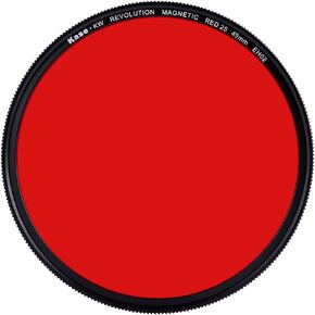 Kase Wolverine Revolution Red #25 Black & White Filter Magnetic Shockproof Tempered Optical Glass (67mm)