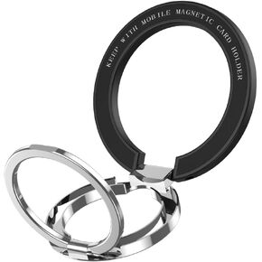 MagSafe Ring Holder - JCHIEN Magnetic Cell Phone Ring Grip Finger Stand Kickstand Compatible with iPhone 15 14 13 12 Pro/Pro Max/Plus/Mini & MagSafe Accessories - White