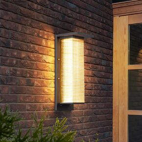 Outdoor Wall Sconce, 21 Inch Modern Large Wall Light Front Porch Light Fixtures IP54 Waterproof Exterior Patio Wall Mount Lamp for Entrance Garage Hallway Decoration