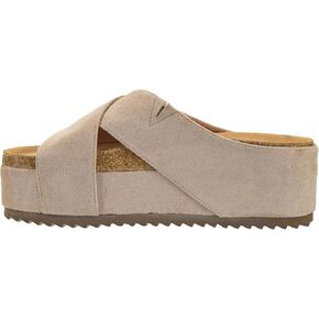 Corkys Footwear Don't Cross Me 2-Inch Platform Sandals with Chic Crisscrossed Faux Suede Straps – Cute and Comfortable