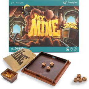 SimplyFun My Mine - Engaging Dice Based Probability & Strategy Game to Learn and Master Outcome Prediction, Fun Educational Experience for 2-6 Players, Suitable for Ages 6 and Up