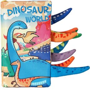 Baby Plush Cloth Book Toy ,Soft Crinkle Books for Babies, Non Toxic Fabric Touch and Feel Crinkle Cloth Books Early Educational Stimulation Toys for Infants Gift//Boys and Girls
