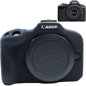 PCTC Silicone Case for Canon EOS R50 Camera,EOSR50 EOS R50 Case, Accessories Compatible for Canon EOS R50, Anti-Scratch Case for EOS R50 Camera(Black)