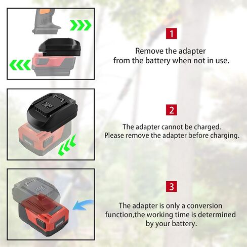 Adapter for Hilti to for Dewalt 20V Tool,for Hilti 22V B22 Battery Convert to for Dewalt 20V MAX Battery DCB204 DCB206 Battery,Work for DEWALT 20V MAX Cordless Drill/Impact Driver Cordless Tool in Saudi Arabia