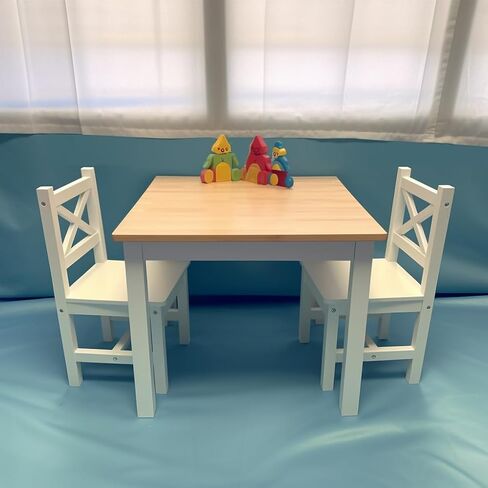 كراسي الأطفال الصغار من بيتيت باتو، عبوتين للأطفال، أثاث خشبي حديث مع مصمم أيرلندي لمدة 2-8 سنوات، أبيض هادئ in Kuwait