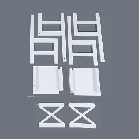 كراسي الأطفال الصغار من بيتيت باتو، عبوتين للأطفال، أثاث خشبي حديث مع مصمم أيرلندي لمدة 2-8 سنوات، أبيض هادئ in Kuwait