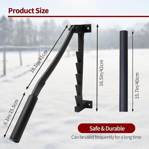 Ownsig Wall Mounted Firewood Splitter, Metal Kindling Splitter for Wood with Replaceable Extended Handle, Manual Portable Firewood Cutter for Indoor or Outdoor(Suitable for Dry Cedar and Pine) in Kuwait