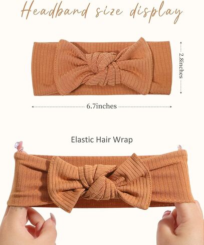 20 قطعة من ربطات الشعر القطنية للفتيات الصغيرات من النايلون + 8 قطع من عصابات الرأس للفتيات الصغيرات مع أشرطة متماسكة لحديثي الولادة من إكسسوارات شعر الأطفال حديثي الولادة من النايلون الناعم in Kuwait