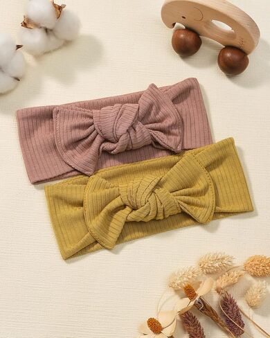 20 قطعة من ربطات الشعر القطنية للفتيات الصغيرات من النايلون + 8 قطع من عصابات الرأس للفتيات الصغيرات مع أشرطة متماسكة لحديثي الولادة من إكسسوارات شعر الأطفال حديثي الولادة من النايلون الناعم in Kuwait