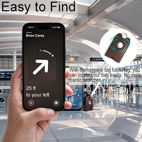 بطاقة أمتعة السفر لمنع الخسارة من Airtag، حقيبة جلدية واقية لمنع تسرب المعلومات، ملصق حقيبة شخصي أنيق لإكسسوارات السفر الأساسية in Saudi Arabia