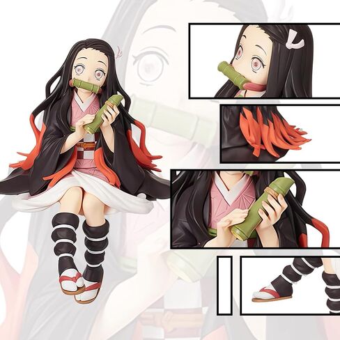 Zenitsu Agatsuma Ghost Slayer Figure Eat Rice Balls Series Action Figure Toys Collection Anime Sitting Pose Character Action Figure (Onigiri My Wife Kindness) in Saudi Arabia