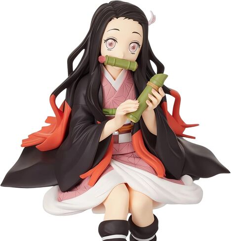 Zenitsu Agatsuma Ghost Slayer Figure Eat Rice Balls Series Action Figure Toys Collection Anime Sitting Pose Character Action Figure (Onigiri My Wife Kindness) in Saudi Arabia
