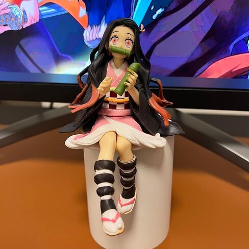 Zenitsu Agatsuma Ghost Slayer Figure Eat Rice Balls Series Action Figure Toys Collection Anime Sitting Pose Character Action Figure (Onigiri My Wife Kindness) in Saudi Arabia